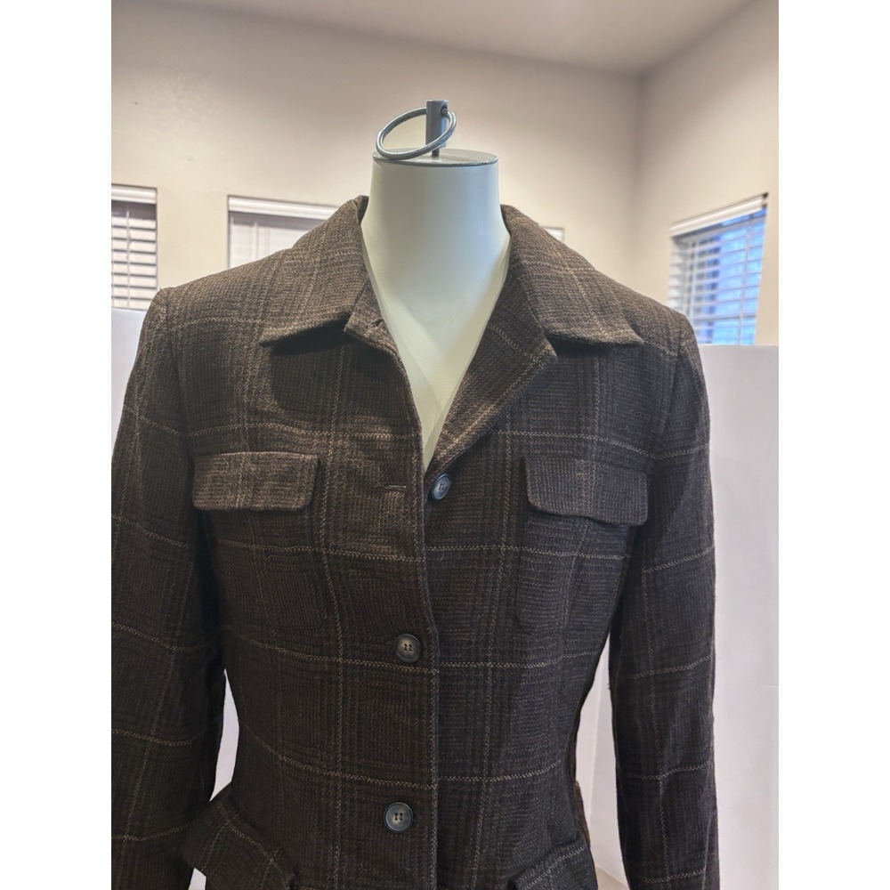 Women's Breeches Size 10 Jacket Coat Blazer Wool Alpaca Equestrian EUC - Picture 13 of 16